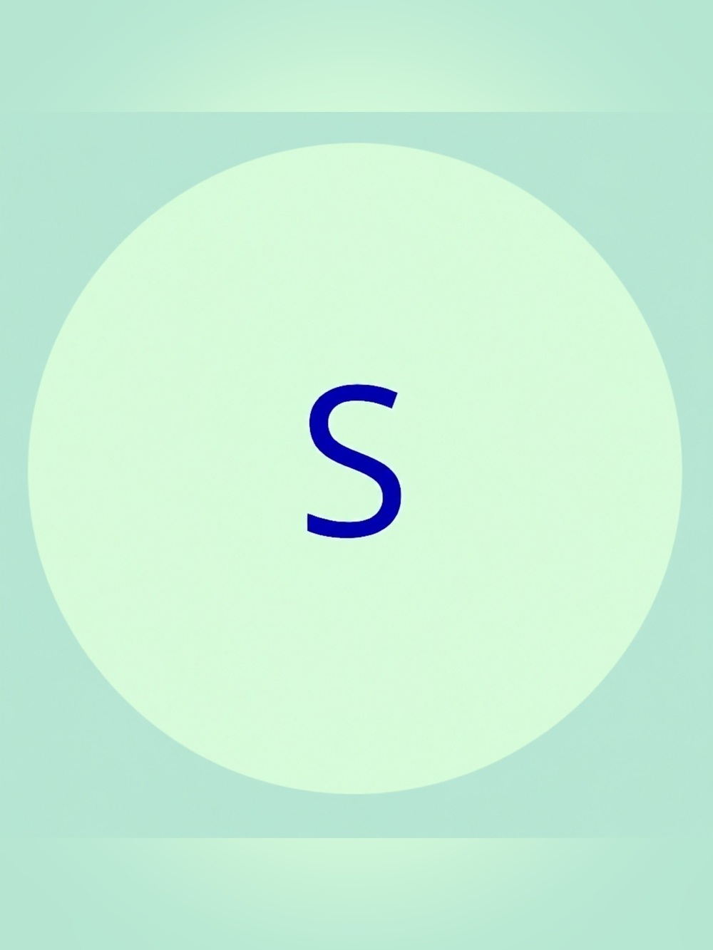 50 STICKERS‎ - 2” ROUND - CLOTHING LABELS - SIZE SMALL “S” - MINT GREEN